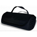 Roll Up Blanket -- Black w/1-color imprint